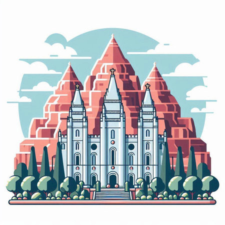 Sarajevo, Bosnia and Herzegovina vector illustrationのイラスト素材