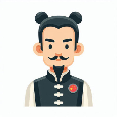 Kung fu master vector illustration. Cartoon kung fu master.のイラスト素材