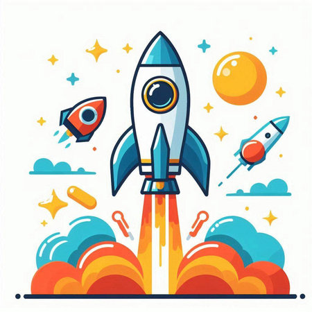 Climbing in nature, extreme sport. Flat style vector illustration.のイラスト素材