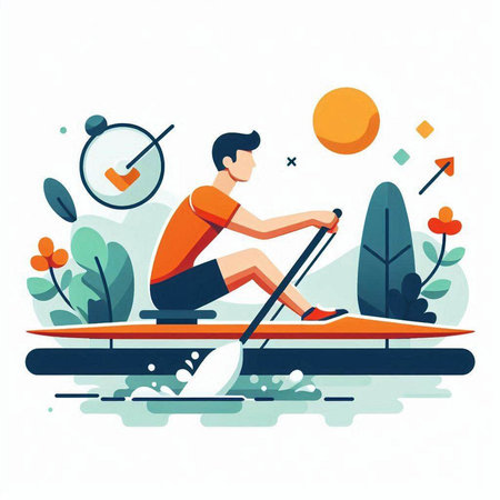 Japanese girl in kimono on white background. Vector illustration.のイラスト素材