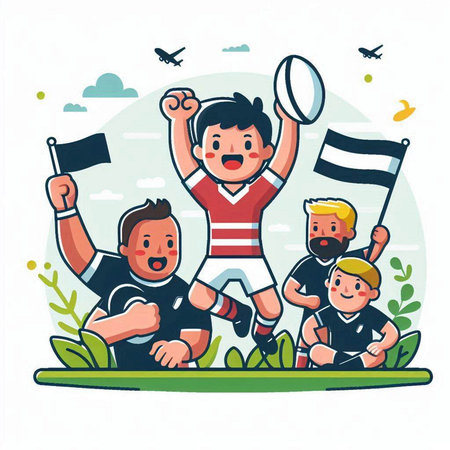 Colored soccer t-shirt isolated on white background. Vector illustration.のイラスト素材