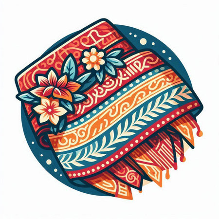 Indian woman in traditional clothes. Vector illustration of Indian woman in traditional clothes.のイラスト素材