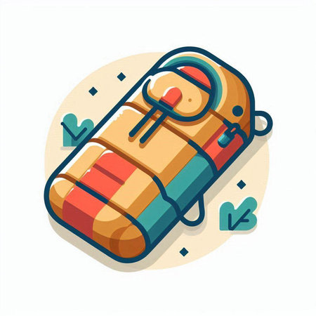 Baggage icon. Vector illustration in flat style. Isolated on white background.のイラスト素材