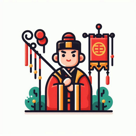 Surfer on the beach. Vector illustration in flat design style.のイラスト素材