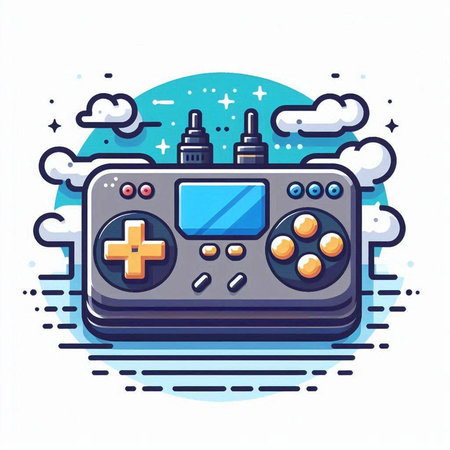 Cartoon sun character sitting on sofa in living room. Vector illustrationのイラスト素材