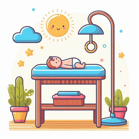 Winter clothing and accessories icons set. Vector illustration in thin line styleのイラスト素材