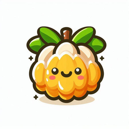 Vector illustration of mimosa flowers and leaves isolated on white background.のイラスト素材