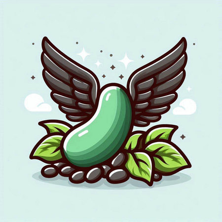 Engineer with magnifier and laptop. Flat design vector illustration.のイラスト素材