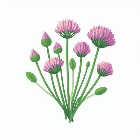 Bouquet of rhododendrons. Vector illustration.のイラスト素材