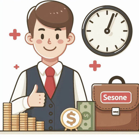 Coconut fruit and coconut oil on the beach. Vector illustration.のイラスト素材