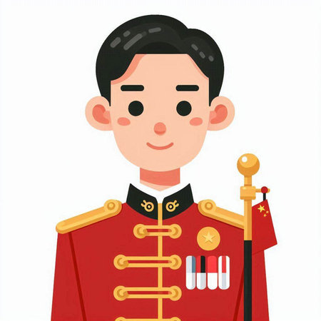 Illustration of a British Royal Guard on a White Background - Vectorのイラスト素材