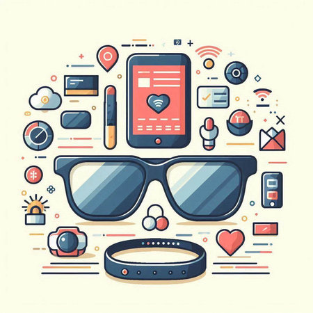 Flat design modern vector illustration concept of social media and internet communication.のイラスト素材