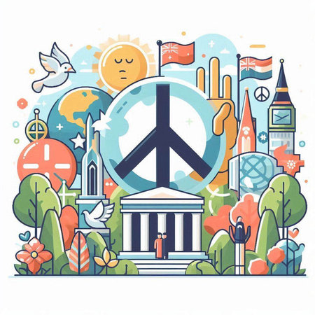 Illustration of a doctor with a group of doctors. Vector illustration.のイラスト素材