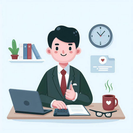 Tacos with kawaii food character. Vector illustration.のイラスト素材