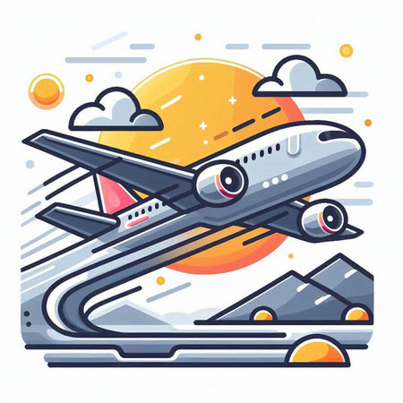 Modern air conditioner. Flat style vector illustration on blue background.のイラスト素材