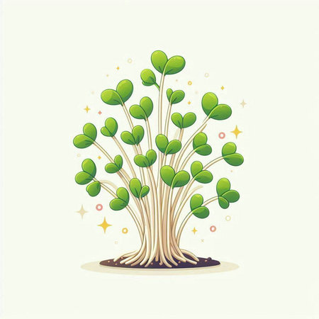 Green tree with roots and leaves. Vector illustration. Ecology concept.のイラスト素材