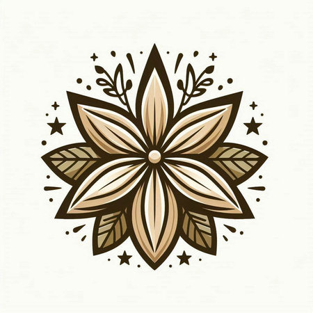 Cute flower in retro style. Vector illustration for your design.のイラスト素材