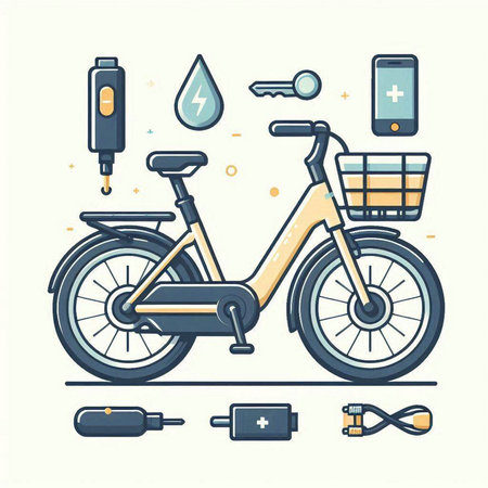 Japanese woman in kimono and japanese accessories vector illustrationのイラスト素材