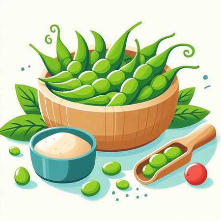 Vector illustration of a vintage wooden chest of drawers, books, lamp, vase with flowers and plants.のイラスト素材