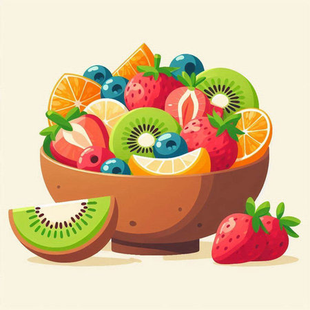 Cute koala sitting on the green leaves. Vector illustration.のイラスト素材