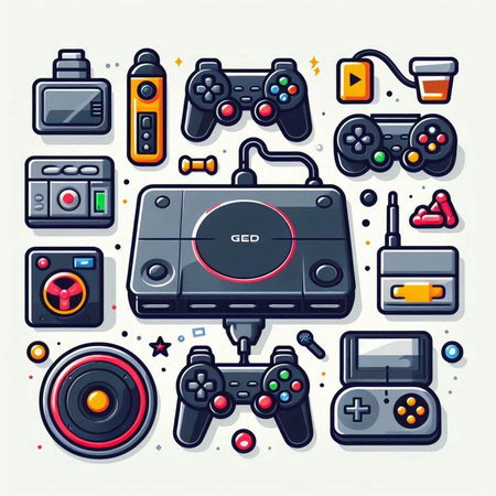 Electrician and electrician with tools. Vector illustration in cartoon style.のイラスト素材