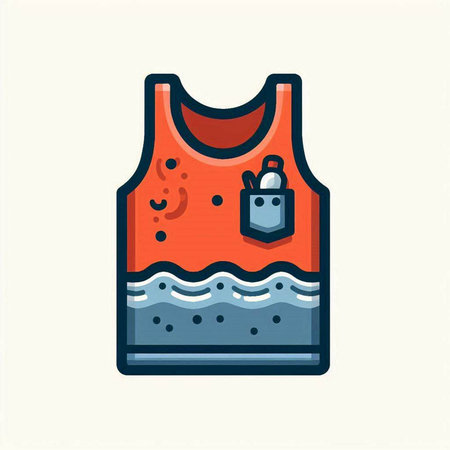 T-shirt icon. Flat illustration of t-shirt icon for web designのイラスト素材