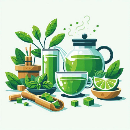 Fitness and healthy lifestyle concept. Vector illustration of a man and boy doing fitness exercises in the gym.のイラスト素材