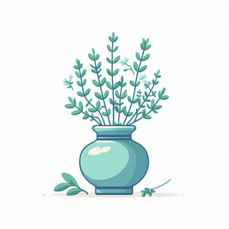 Bouquet of wildflowers in a vase. Vector illustration.のイラスト素材