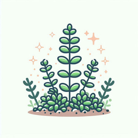 Cute succulent plant in flat style. Hand drawn vector illustration.のイラスト素材