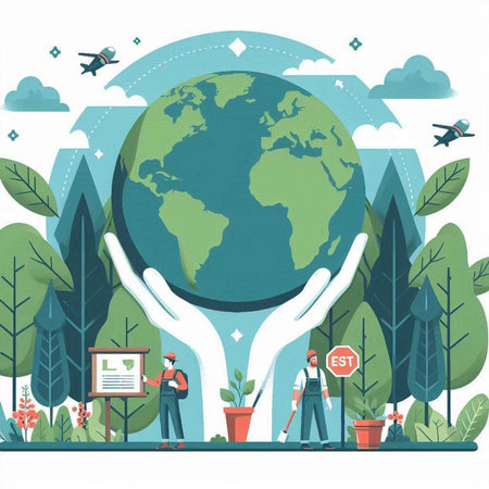 Earth day concept. Earth day vector illustration. Earth day concept. Earth day vector illustration.のイラスト素材