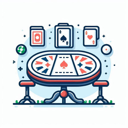 Casino vector line icon. Illustration for web and mobile designのイラスト素材