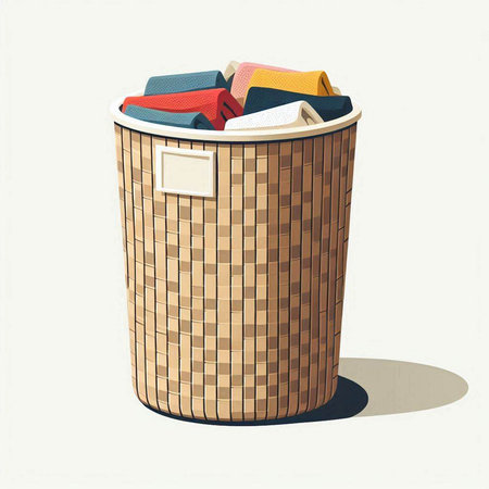 Trash bin icon. Vector illustration in flat linear style. Waste sorting concept.のイラスト素材