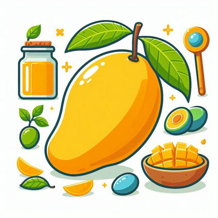 Flat design illustration concept of United States of America symbols and elements.のイラスト素材