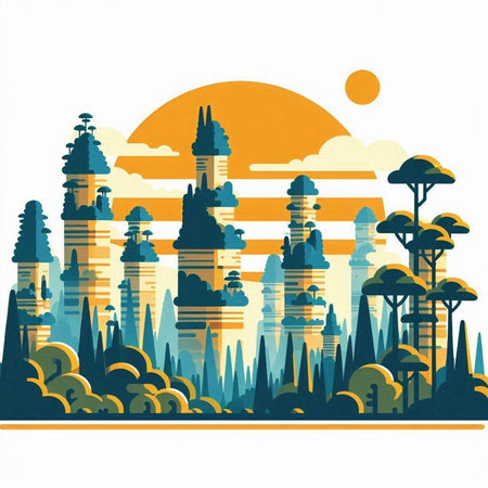 Mango fruit with leaves and fruits on a white background. Vector illustration.のイラスト素材