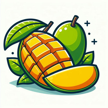 Cute orange fruit character. Vector flat cartoon kawaii illustrationのイラスト素材