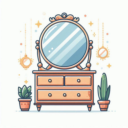 Donkey and donkey. Cute cartoon character. Vector illustration.のイラスト素材