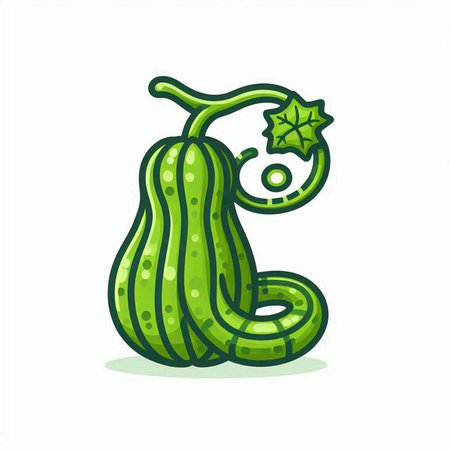 Cucumber icon isolated on white background. Vector illustration. Eps 10.のイラスト素材