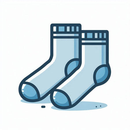 Socks icon on white background. Vector illustration. Eps 10.のイラスト素材