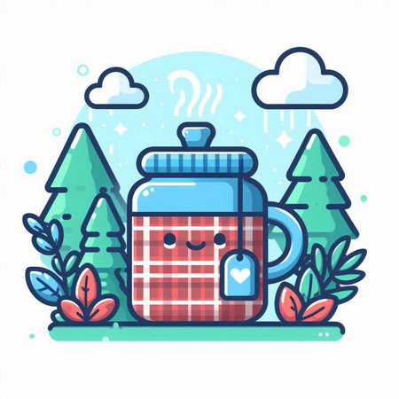 Music and sound system. Vector illustration in cartoon style. Flat design.のイラスト素材