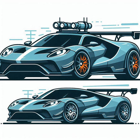 Sport car vector illustration, sport car, sport car, sport carのイラスト素材