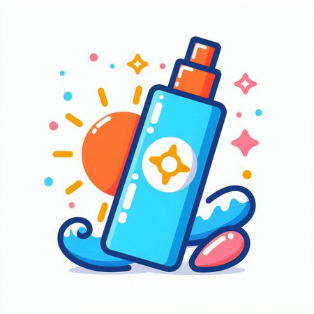 Cosmetic bottle with cream, lotion or lotion. Vector illustrationのイラスト素材