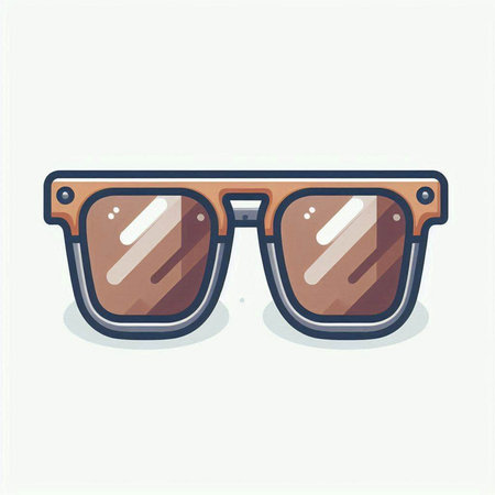 Sunglasses icon. Cartoon illustration of sunglasses vector icon for web designのイラスト素材