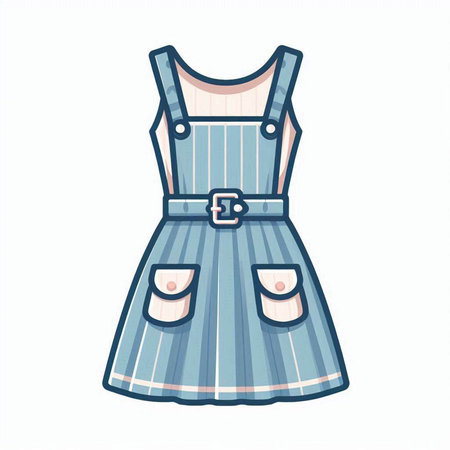 Dress icon. Cartoon illustration of dress vector icon for web designのイラスト素材