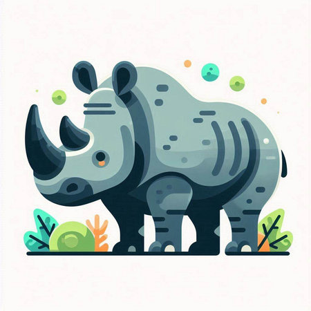 Illustration of a Male Doctor Looking at a Magnifying Glass in a Research Laboratoryのイラスト素材