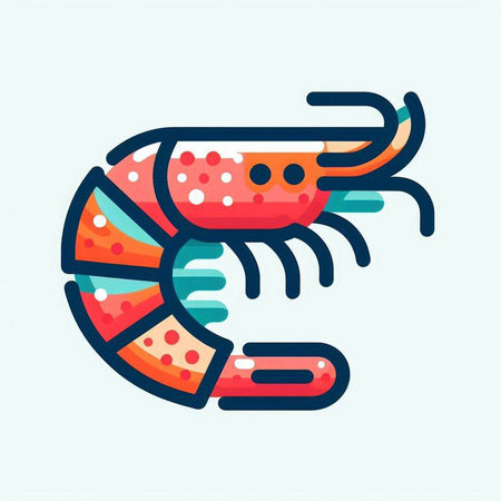 Lobster icon. Seafood symbol. Vector illustration in flat styleのイラスト素材