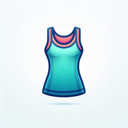 Women's T-shirt. Vector illustration of a woman's T-shirt.のイラスト素材
