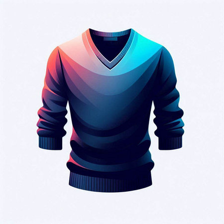Abstract sport sweater on a white background. Vector illustration. EPS 10のイラスト素材
