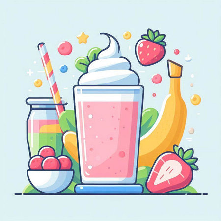 Girl sitting on a bench in the park with a ball in her hand. Vector illustrationのイラスト素材