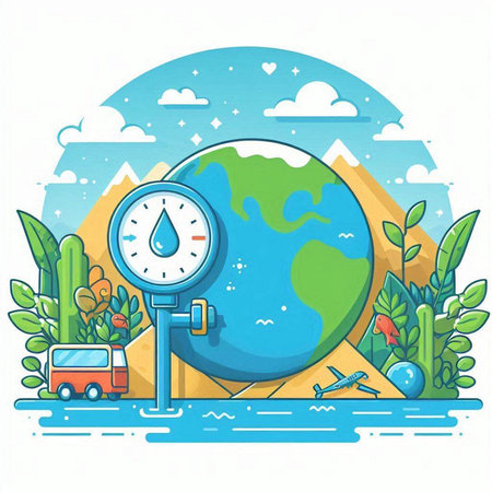 Vector illustration of Earth Day concept. Vector illustration of earth day.のイラスト素材