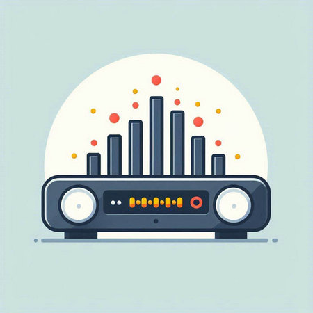 radio icon. Flat design. Vector Illustration. EPS 10.のイラスト素材